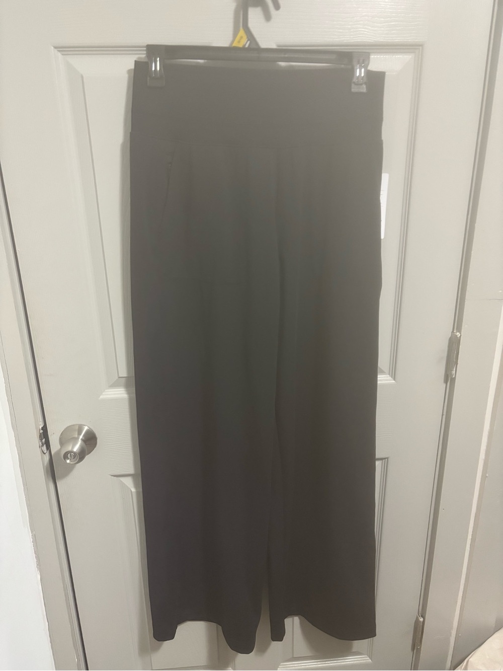 Athleta Black Wide-Leg Trousers